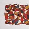 Red Brown Circle Square #3