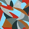 Red, Dark & Light Blue