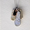 Multi-tag Necklace on long chain