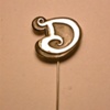 Sterling Silver Initial Stick Pin
