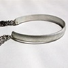 Silver Bangle Bracelet with Draping Chains. Exclusively for FRYE