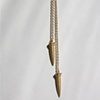 Bullet Lariat necklace. Shown here with 18k gold plating. Exclusively for FRYE