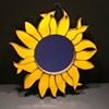 Sunflower mirror (large)