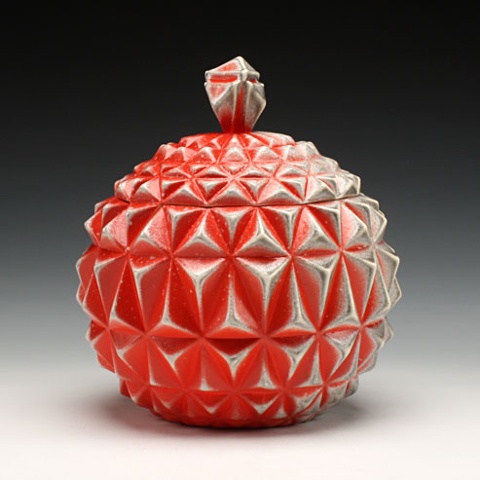 Red Globe Jar