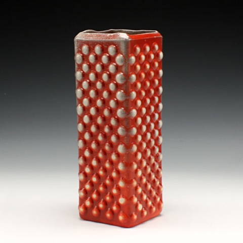 Red Bubble Vase
