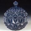 Blue Geometric Jar