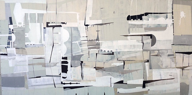 Mixed media painting by abstract painter James Kennedy