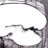 Untitled (Scraped Knees, black on white).