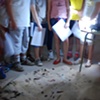 Project Flying Carpet Belalc&aacute;zar, Presentation of the project to the children at Colegio Sor Felipa de la Cruz,
photography: Rosana Cam&aacute;ra