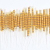 Untitled (Rolled yellow and blue with thread).