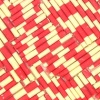 Untitled (Rolled, pink and white stripes).