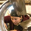 fileing the edges true on a rocker