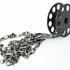 Large Black Spool on chain