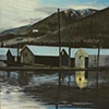 Boathouses at Twiilight