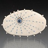 "Blue Ray Brooch"