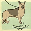 "German Shepard Notecard"