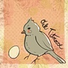 "Bird Postcard - Oak Titmouse"