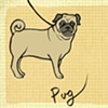 "Pug Notecard"