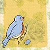 "Bird Postcard - Bluebird"