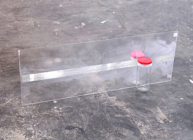 6103606 (plexi, residue, glass jars w/lids, ground)