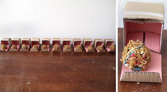 33309 (cardboard, paint, rubber bands)