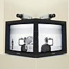 opposing mirrors with video monitors on time delay
(direct response)