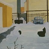 Couch with a Blanket of Snow