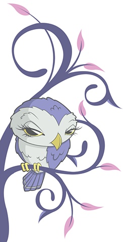 Girl Owl Snowboard Concept