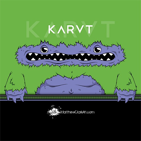 KARVT Laser Monster iPad Wallpaper