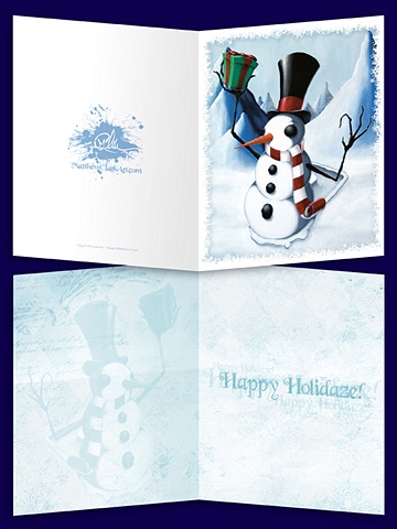 "Happy Holidaze" Cards 25 Pack