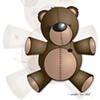 "187 Teddy" Computer Illustration