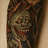 Right arm tattoo of Japanese Oni