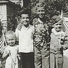 George with brothers and cousin
