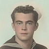 George Klauba in Navy, 1957, Taranto, Italy
