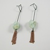 Aquamarine & Tassel Earrings