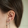 Hexagon & Tassel Earrings
