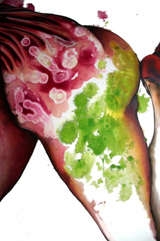 Detail of the youngest of the Dancing Sisters II