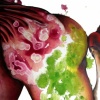 Detail of the youngest of the Dancing Sisters II