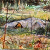 Shaded Tarp in a Field