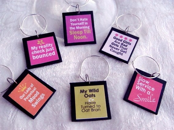 SASSY Sayings Wine Charms