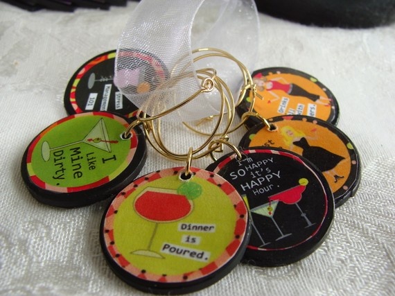 MISS MARGARITA Whimsical Wine Glass Charms