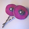 MODERN POPPY Hairpins in Hot Pink
