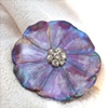 DREAM DAHLIA Cluster Rhinestone Brooch