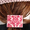 RED DAMASK Ponytail Jewelry