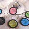 BE INSPIRED Words Wine Glass Charms