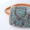 AQUA Brown Damask Ponytail Holder