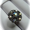 AURORA Borealis Button Ring