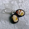 SWIRLING Sands Polymer Clay Dangle Earrings