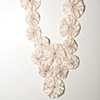 ONE-OF-A-KIND ROSETTE SILK COLLAR 
#B09