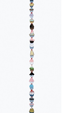Cupcake Column (Detail)